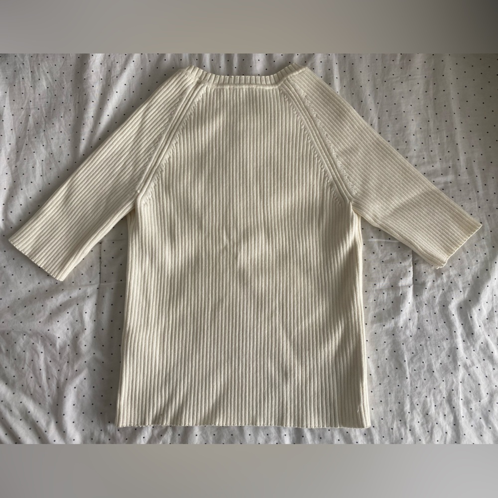 COS White Ribbed Top - Picture 2 of 4